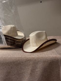 6 mini cowboy hats