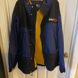 Vintage Tommy Hilfiger Expedition Jacket Men’s Sz XXL Good used condition Blue/black yellow fleece inside
