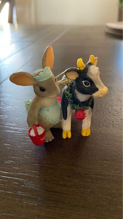 Charming Tails, Eight Maids-A-Milking ornament by Fitz and Floyd