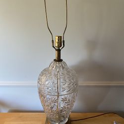 Brass And Cut Glass Lamp- Make An Offer 