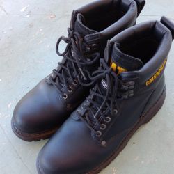 Steel Toe Boots 6" Black Size 10 Wide