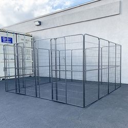 (Brand New) $360 Dog 16-Panel Playpen, 10x10x5ft Tall Heavy Duty Pet Exercise Fence Crate Kennel Gate