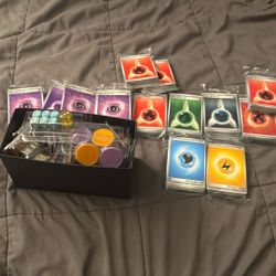 Pokemon Energy Cards And Playing Pieces