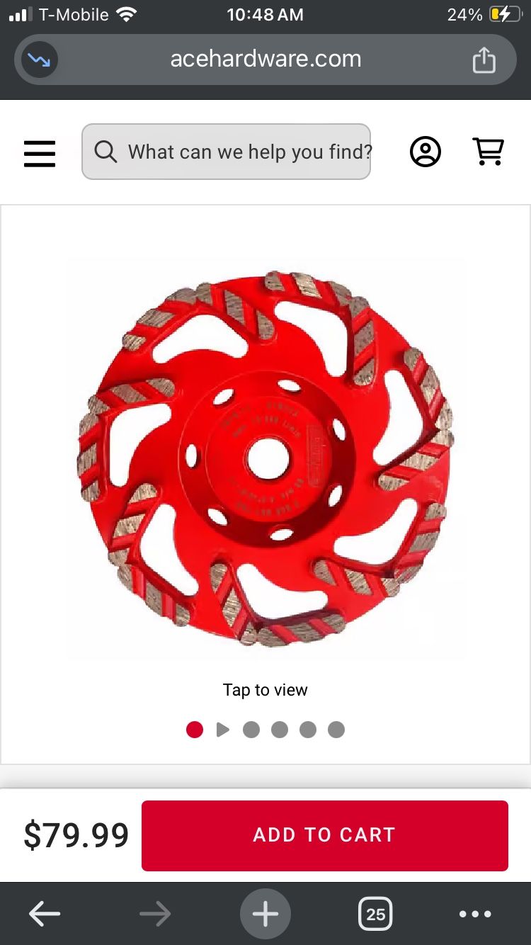 $35 Diablo 4.5” Wheel Cup