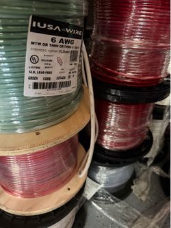 #6 THHN copper wire 500ft spools stranded