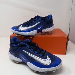Nike Alpha Huarache Elite 4 Size 7 Mens Blue White Baseball Cleats