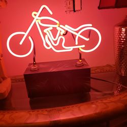 MOTORCYCLE NEON SCULPTURE (1 OF A KIND)  approx 30 Years Old