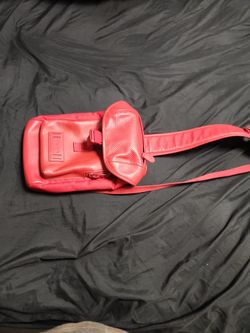 Dark Red Coach Men Bag