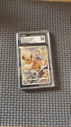 Super Rare CGC 10 Graded Pokemon Card Eevee