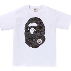 BAPE LINE CAMO REFLECTIVE TEE 'WHITE'