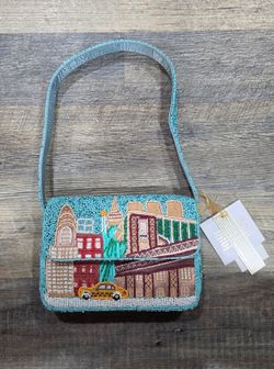 Brand New from India to you Beaded Bag Purse New York City