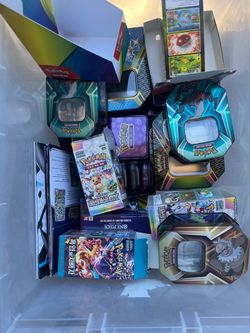 Pokemon Lot - Tins, Booster Boxes, Displays - ALL EMPTY