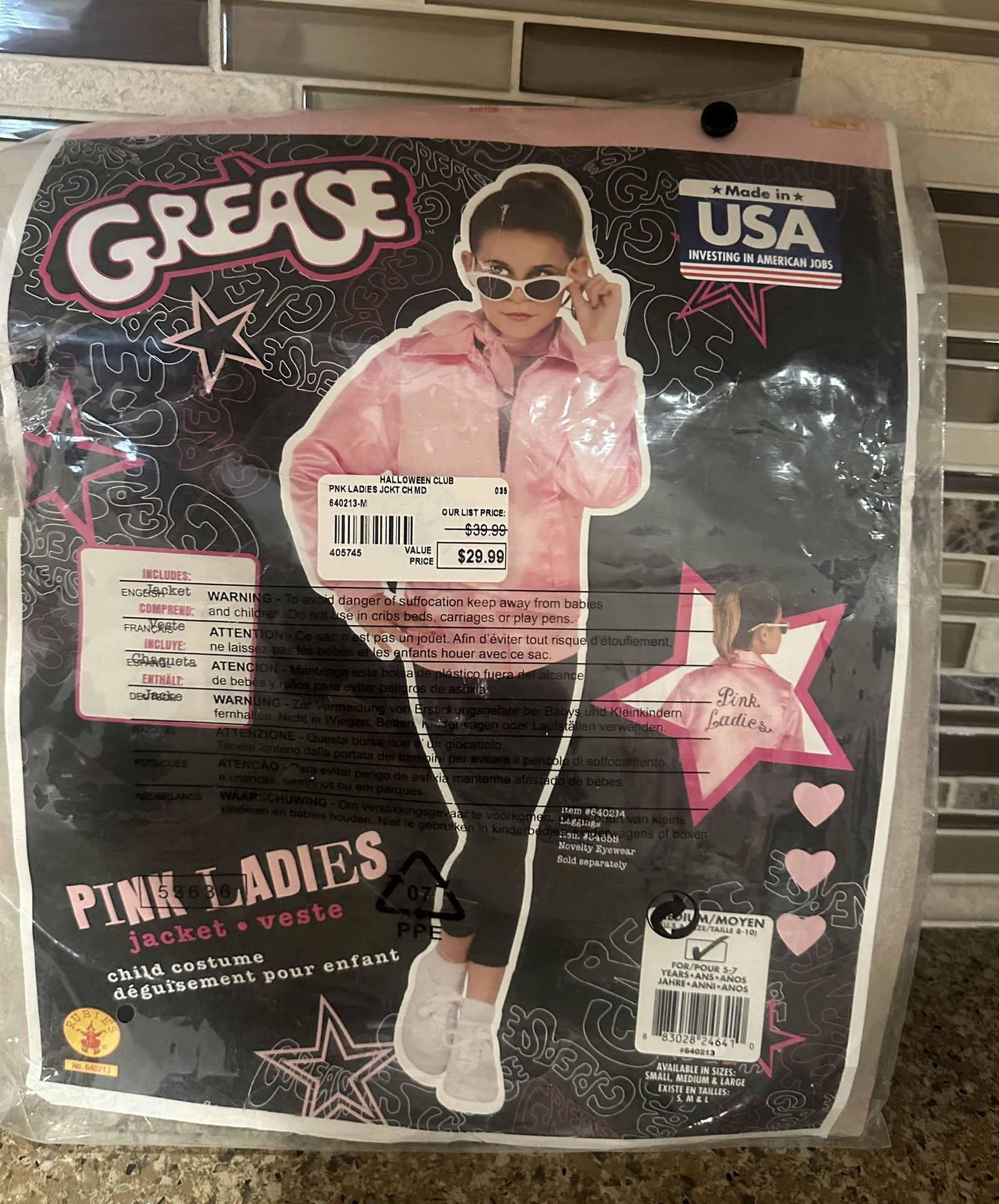 Grease- Pink Ladies Kids Jacket 