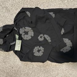 Denim Tear Hoodie Mono Wreath