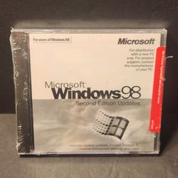 Sealed new Microsoft Windows 98 Second Edition Updates Dell OEM Package 06232T Rev A00