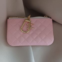 Pink Keychain Wallet