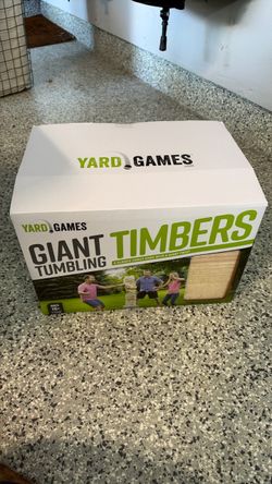 NEW Yard Games Giant Tumbling Timbers (Giant Jenga) – 56 Pine Blocks + Carry Case
