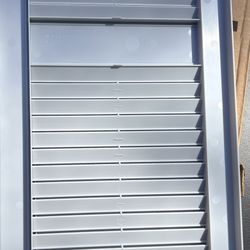14.5 in. x 39 in. Louvered Vinyl Exterior Shutters