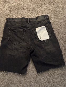 Purple Brand Black Denim Jean Shorts