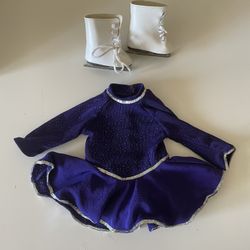 American Girl Doll 90s Ice Skate Outfit