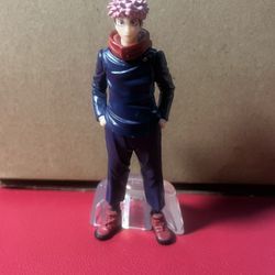 Bandai Jujutsu Jaisen - Yuji Itadori 4” Figure Good Condition