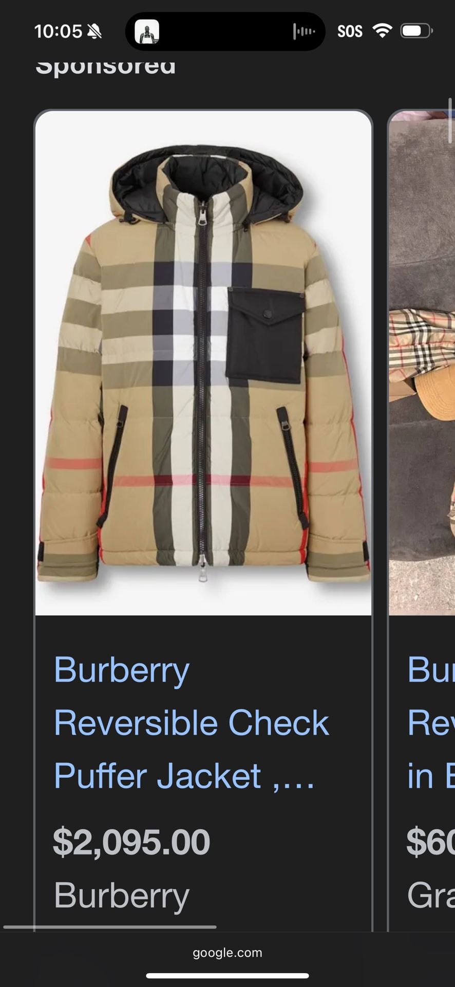 Burberry Puffer Jacket