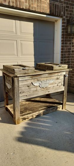 Custom Rustic Reclaimed Wood Cooler Chest