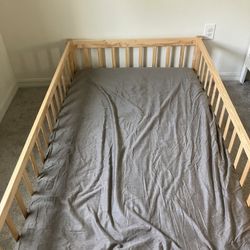 Twin Floor Bed And Mattress 