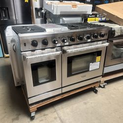 Slide Stove Gas Range Concection Double Oven Thor Kitchen W 48