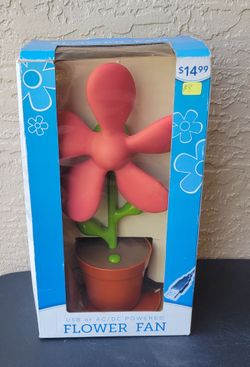 BRAND NEW...FLOWER FAN...USB or AC/DC POWERED