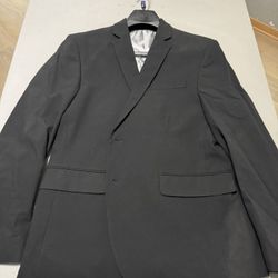 J. F. Ferrar Men’s Black Slim Suit Jacket (Size 36-38)