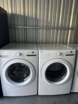LG stackable front-load washer and dryer