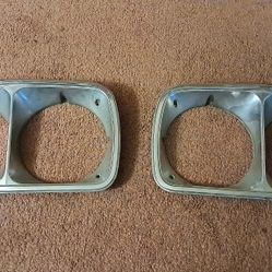 Gran Torino-Ranchero Chrome Headlamp Bezels 73 To 76