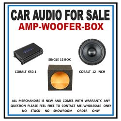 Amp woofer combo deal