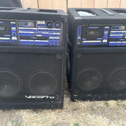 voco pro karaoke speakers x2