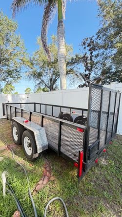 2024 Trailer Factory 6x16 Tandem Axle Utility Trailer