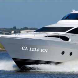 Custom Boat Registration Numbers (Two Sets) Marine Jet Ski Vinyl Sticker Decals