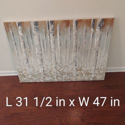 Abstract Forest Canvas Art