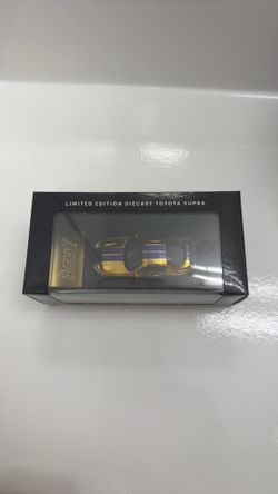 Lakers Limited Edition 50 Year Partnership Diecast Toyota Supra Gold Car Collectible