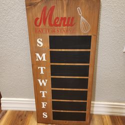 Chalkboard Menu