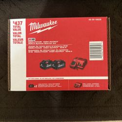 M18 18-Volt Lithium-Ion High Output Starter Kit with Two 6.0 Ah Battery and Charger