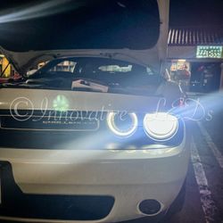 6000k Glacier White LED Headlight And 3000k Jdm Yellow LEDs Fog Lights