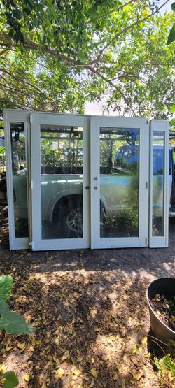 # puerta francesa contra impacto 96 x80