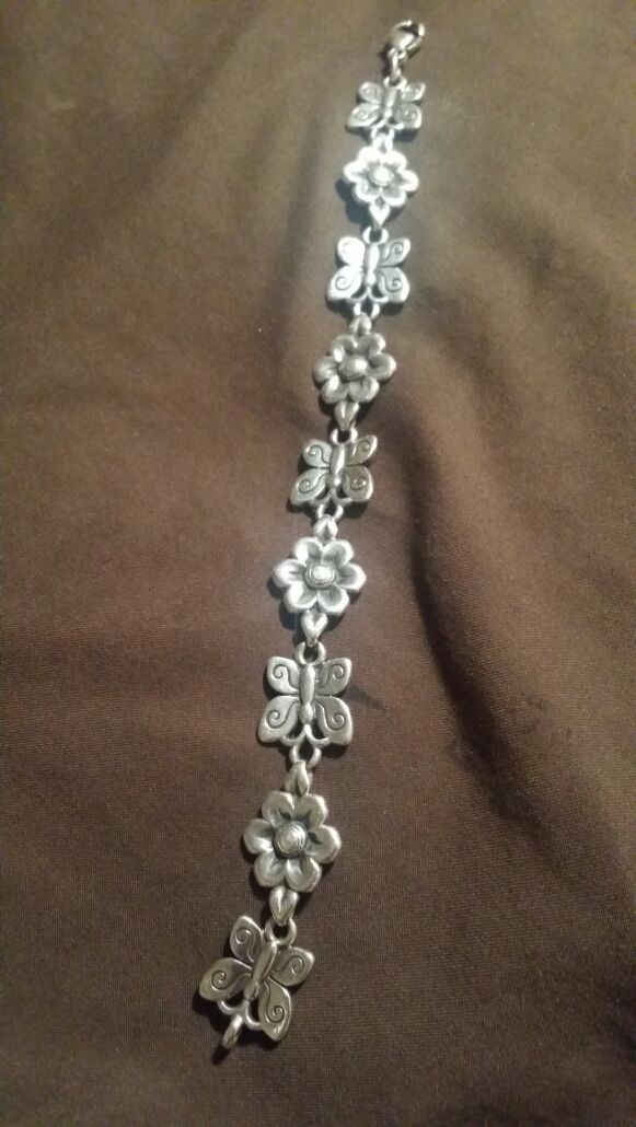James avery retired butterfly flower bracelet