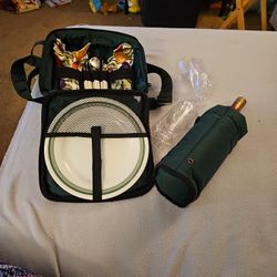 Cooler Bag, Picnic Set For 2