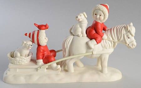 Snowbabies Farmbabies I'll Follow You Lead In Box