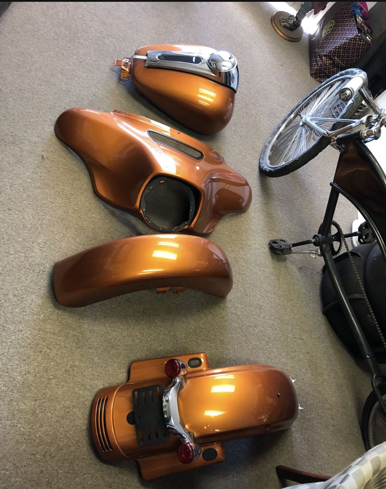 2016 Harley Davidson Amber Whiskey Front Fender