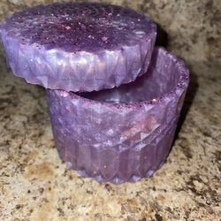 Purple Mystical Jar Made With Real Roses 