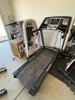 Treadmill and spin bike
