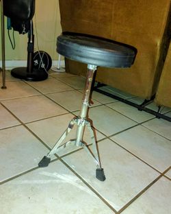 Padded 9" Round Adjustable Kids Drum Stool Throne